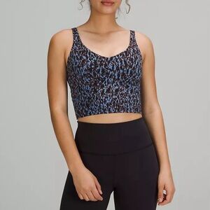 lululemon Align Tank Top Leopard Camo Blue Nile Multi